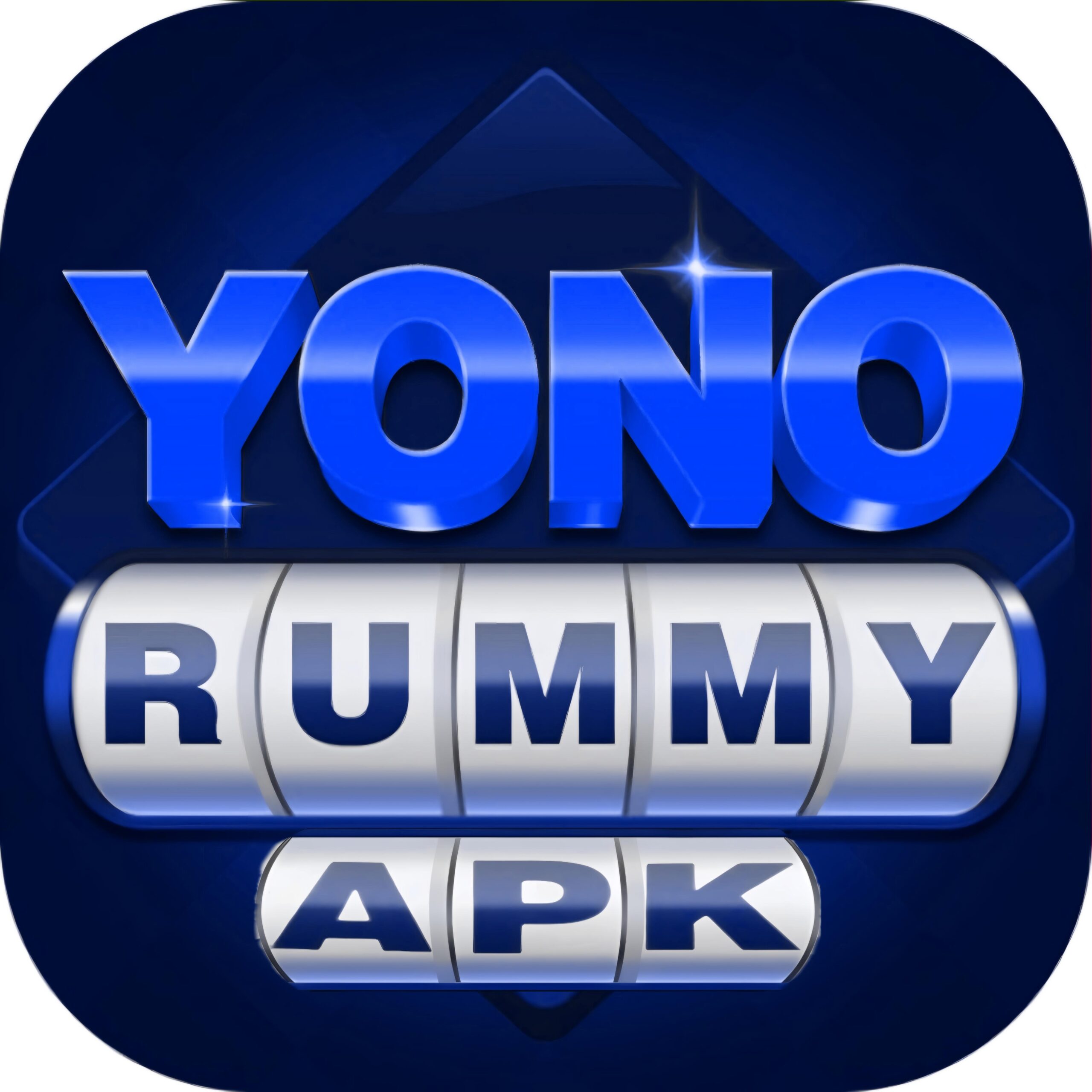 Yono Rummy a blue and white logo